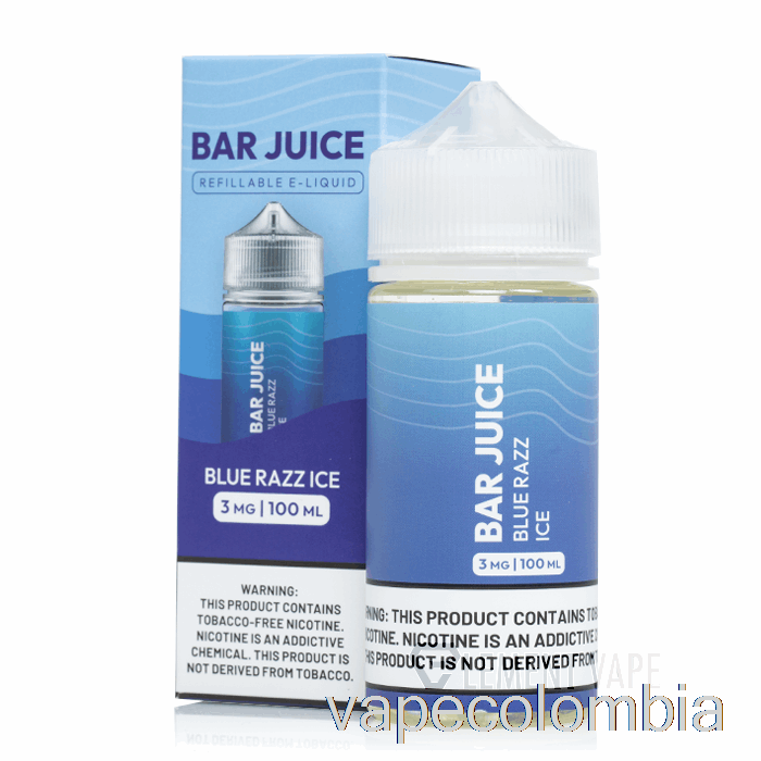 Kit Completo De Vapeo Blue Razz Ice - Jugo En Barra - 100ml 6mg